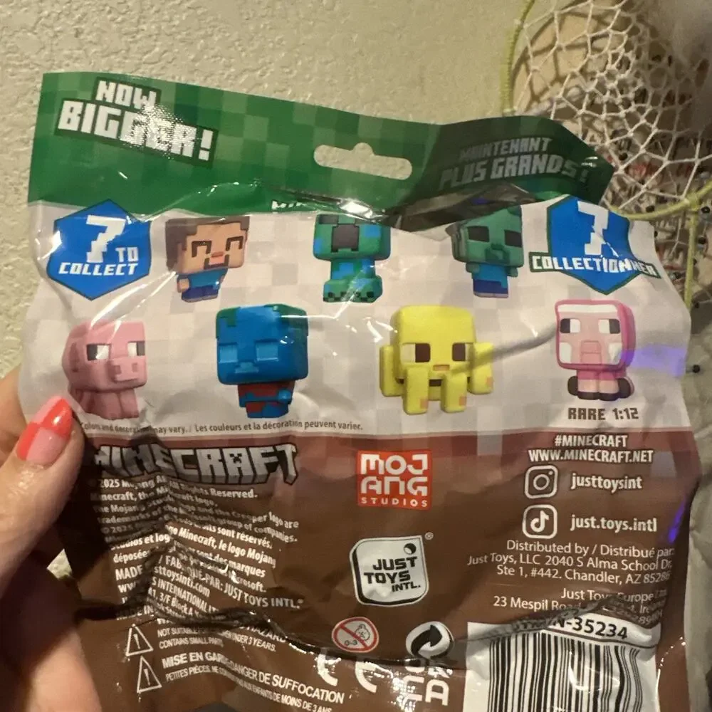 MINECRAFT SQUISHME Series 6 Figure Blind Bag 2025 3.5
